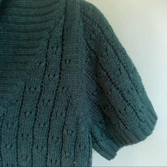 Green Knit Layering Sweater, Small - Picture 4 of 5